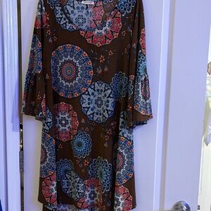 Bohemian Floral Print Dress